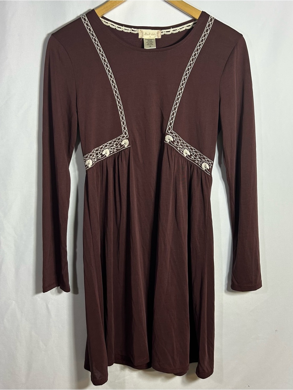 Altar'd State Long Sleeve Boho Dress Medium Knee Length Prairie Cottage